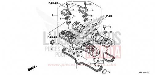 COPERCHIO TESTATA CB1100SAE di 2014